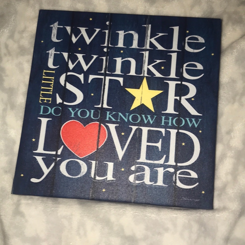 “Twinkle twinkle... you are loved” wall art